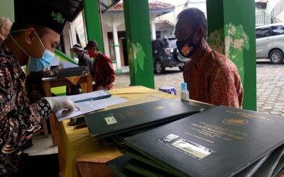 Pembagian Raport Siswa, SMA Terapkan Protokol Kesehatan